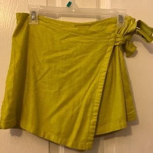 Vibrant Yellow Skort